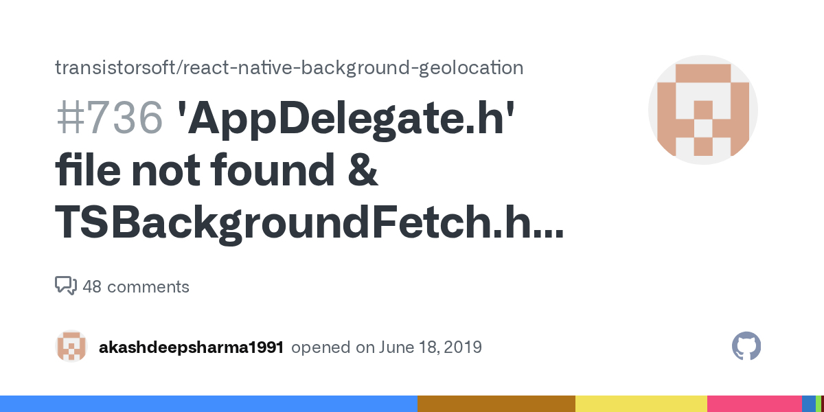 'AppDelegate.h' file not found & TSBackgroundFetch.h file not found