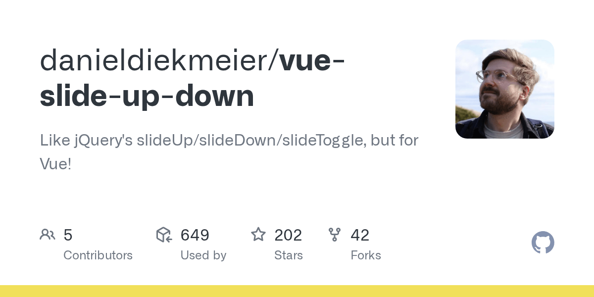 GitHub danieldiekmeier/vueslideupdown Like jQuery's slideUp