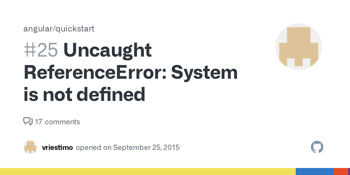 Uncaught ReferenceError System is not defined · Issue 25 · angular