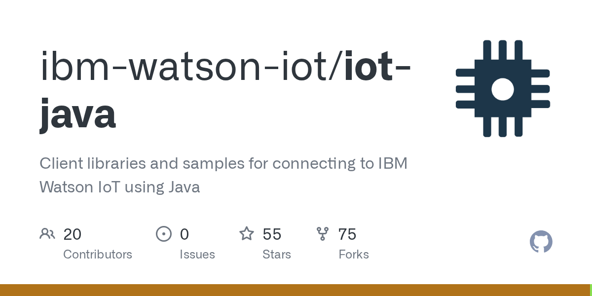 GitHub ibmwatsoniot/iotjava Client libraries and samples for