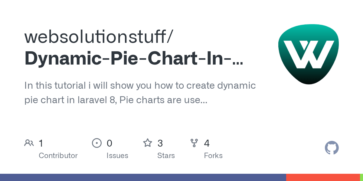 GitHub websolutionstuff/DynamicPieChartInLaravel8 In this