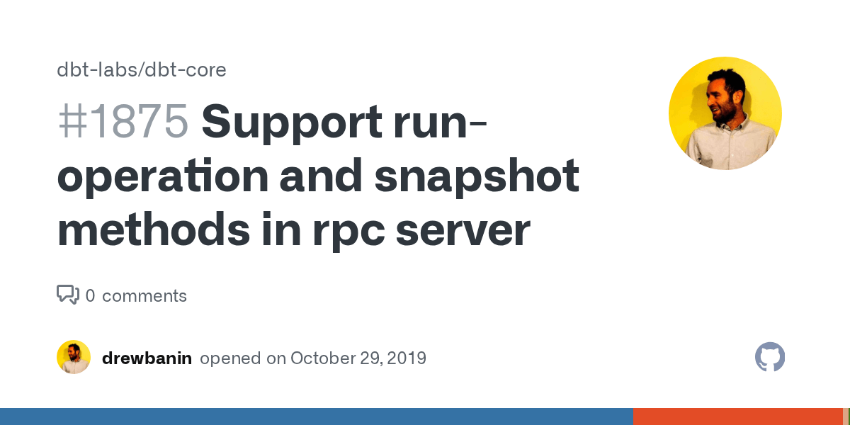 Support runoperation and snapshot methods in rpc server · Issue 1875