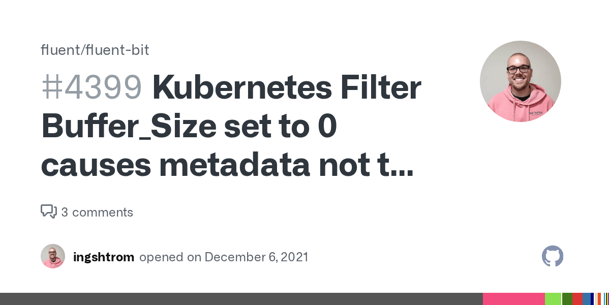 Filter Buffer_Size set to 0 causes metadata not to be
