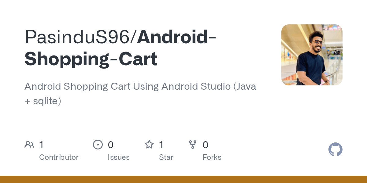 GitHub Android Shopping Cart Using