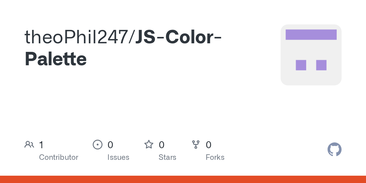 GitHub theoPhil247/JSColorPalette