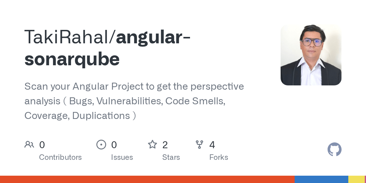 GitHub TakiRahal/angularsonarqube Scan your Angular Project to get
