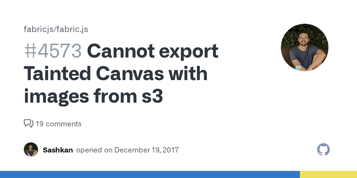 Cannot export Tainted Canvas with images from s3 · Issue 4573
