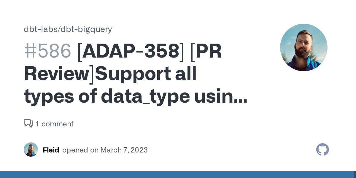 [ADAP358] [PR Review]Support all types of data_type using time