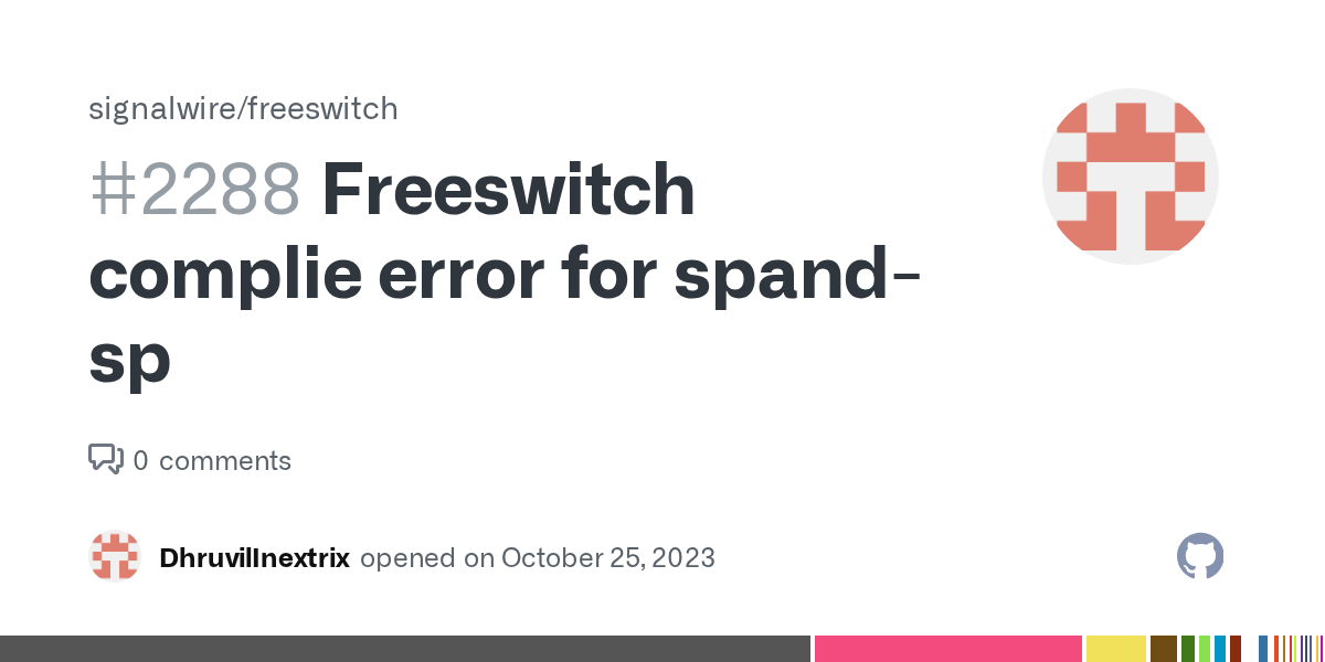 Freeswitch complie error for spandsp · Issue 2288 · signalwire