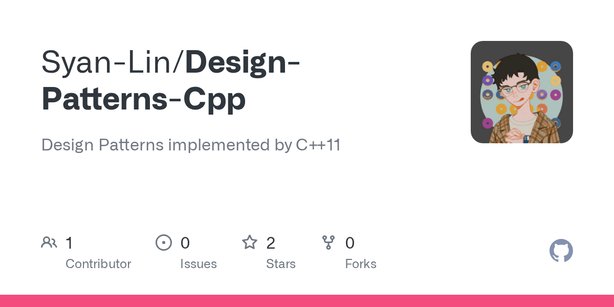 GitHub SyanLin/DesignPatternsCpp Design Patterns implemented by C++11