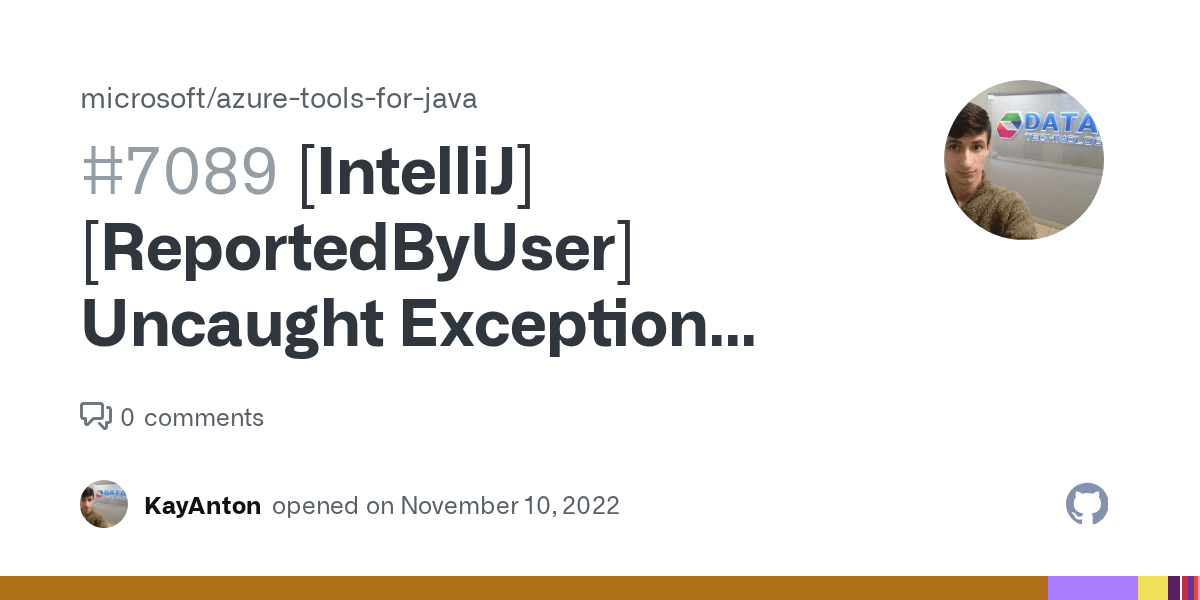 [IntelliJ][ReportedByUser] Uncaught Exception Access is allowed from