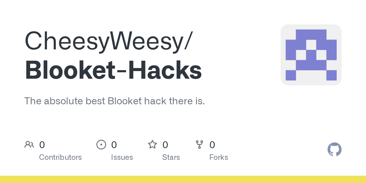 GitHub CheesyWeesy/BlooketHacks The absolute best Blooket hack