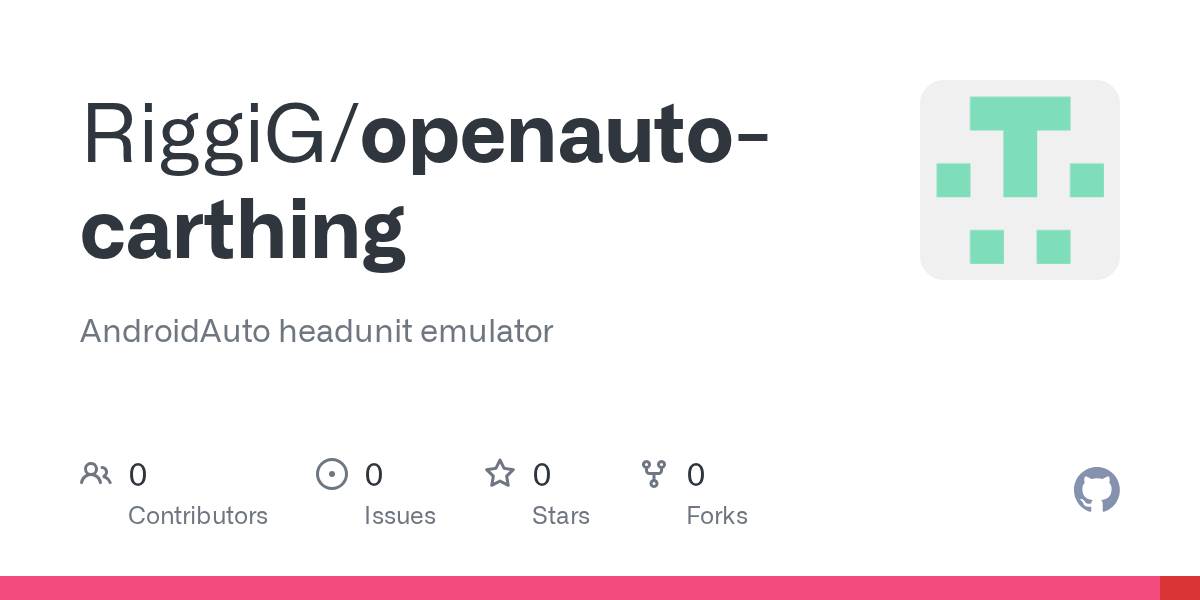 GitHub RiggiG/openautocarthing AndroidAuto headunit emulator