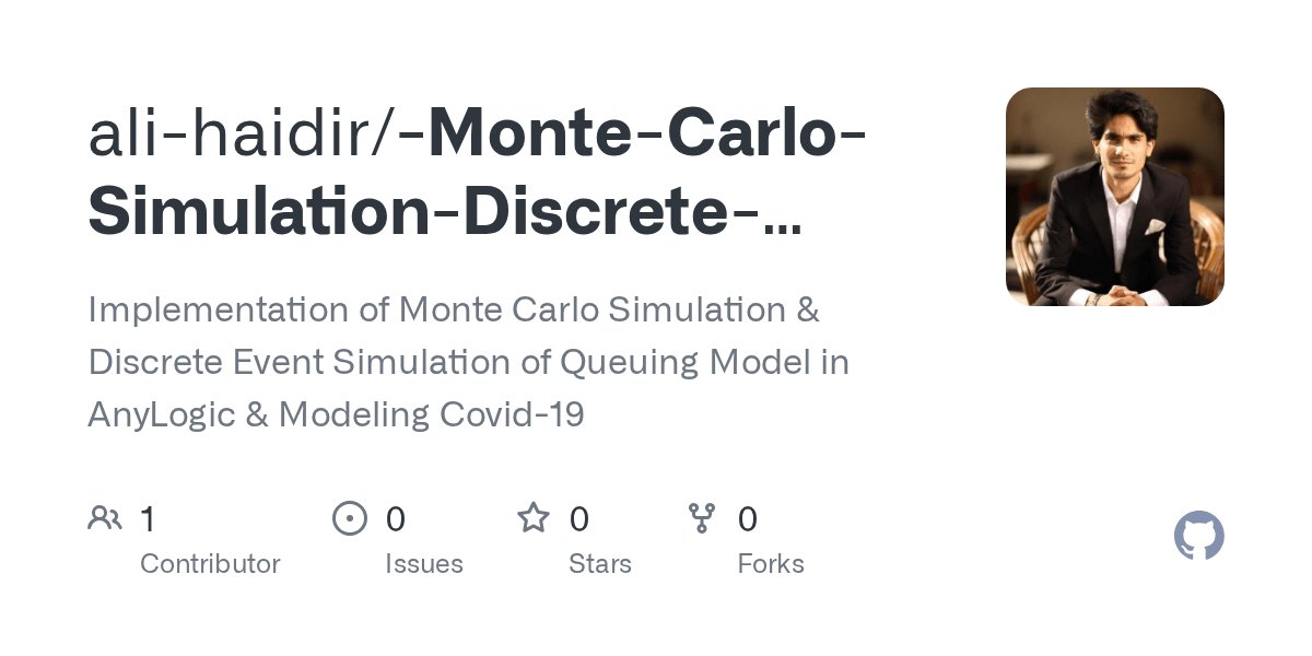 GitHub alihaidir/MonteCarloSimulationDiscreteEventSimulation