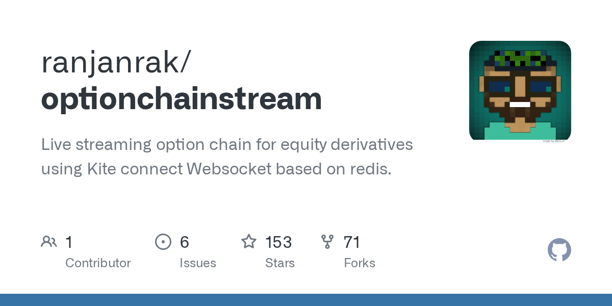 GitHub ranjanrak/OptionChainStream Live streaming option chain for