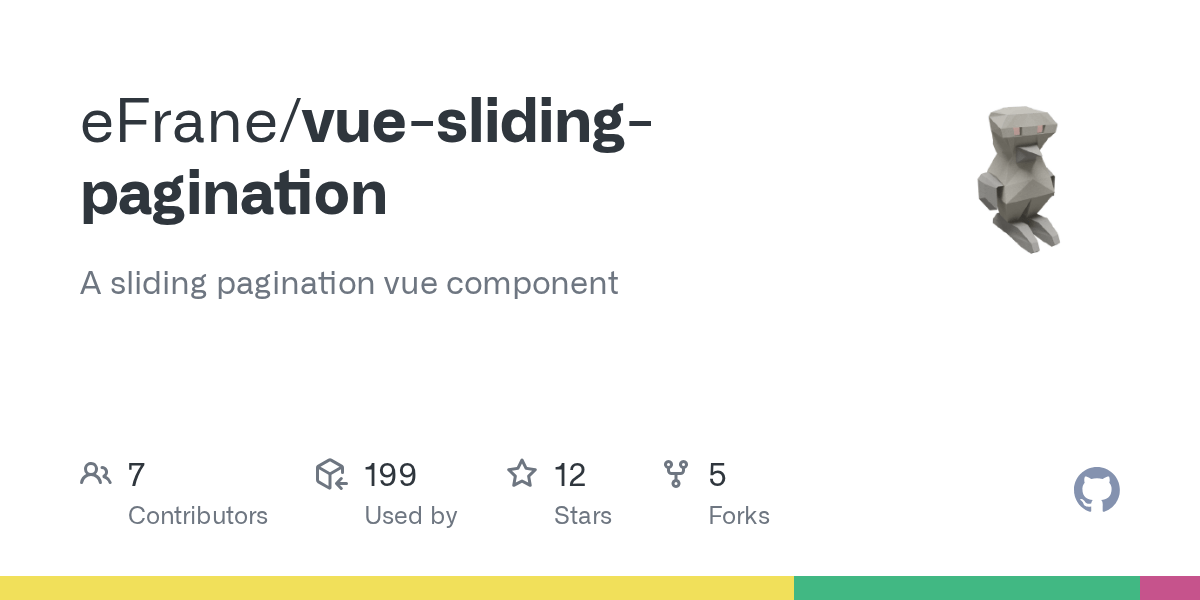 GitHub eFrane/vueslidingpagination A sliding pagination vue component