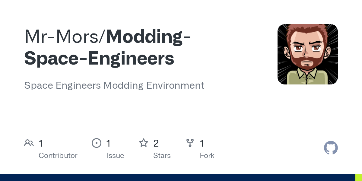 GitHub MrMors/ModdingSpaceEngineers Space Engineers Modding
