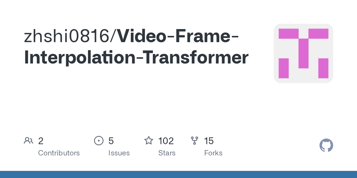VideoFrameInterpolationTransformer/main.py at main · zhshi0816/Video