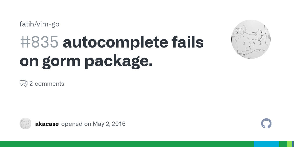fails on gorm package. · Issue 835 · fatih/vimgo · GitHub