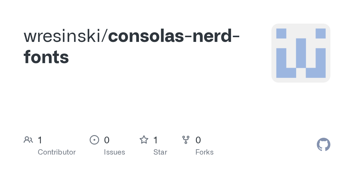 GitHub wresinski/consolasnerdfonts