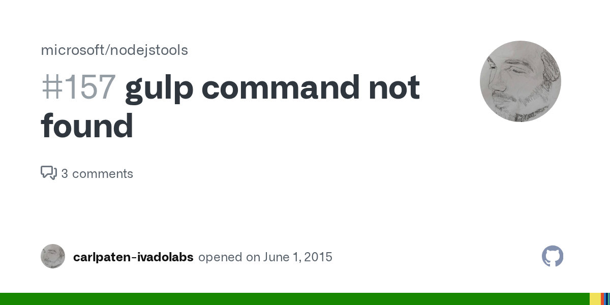 gulp command not found · Issue 157 · microsoft/nodejstools · GitHub