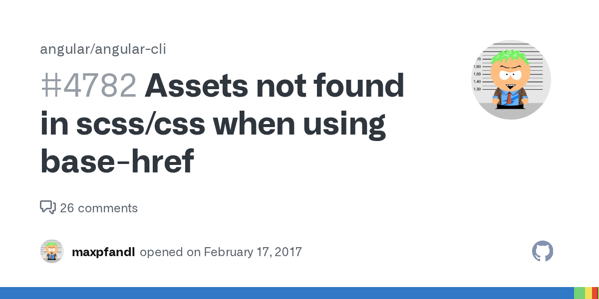 Assets not found in scss/css when using basehref · Issue 4782
