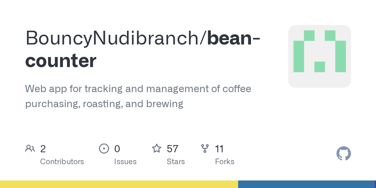 GitHub BouncyNudibranch/beancounter  app for tracking and