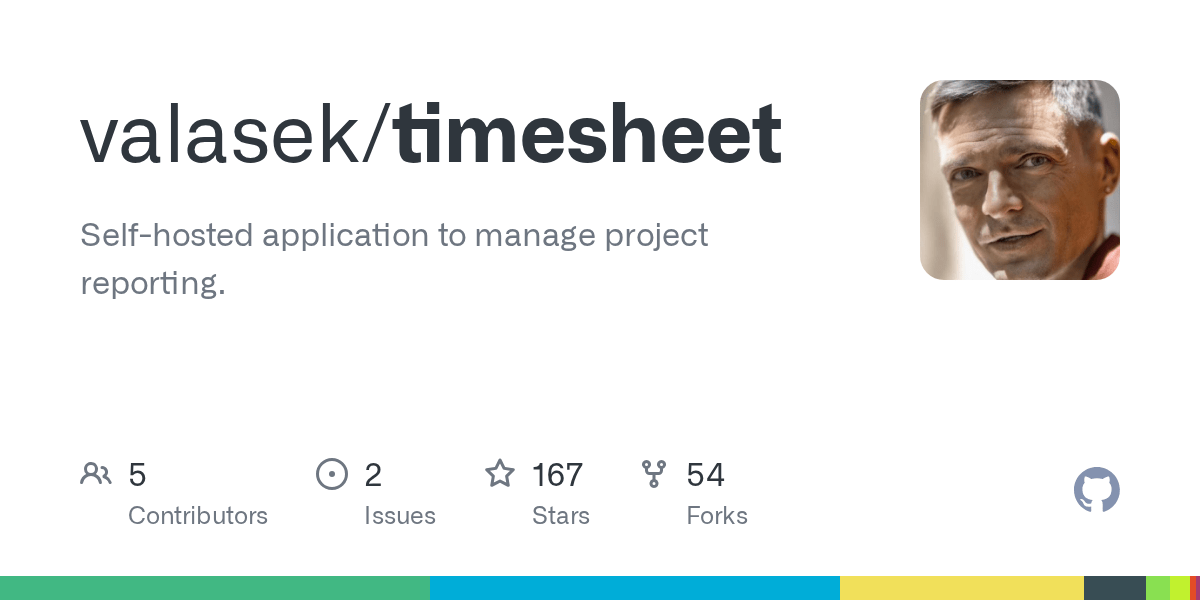 GitHub valasek/timesheet Selfhosted application to manage project