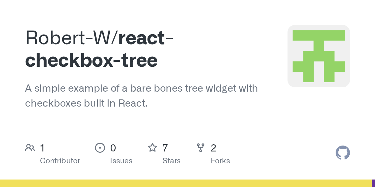 GitHub RobertW/reactcheckboxtree A simple example of a bare bones