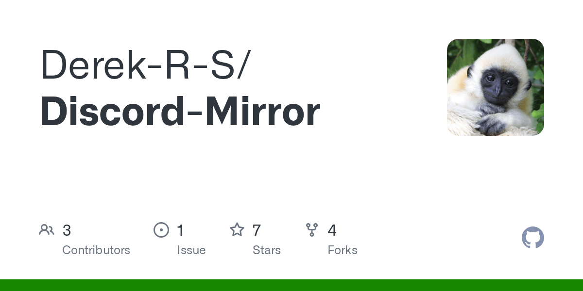 GitHub DerekRS/DiscordMirror