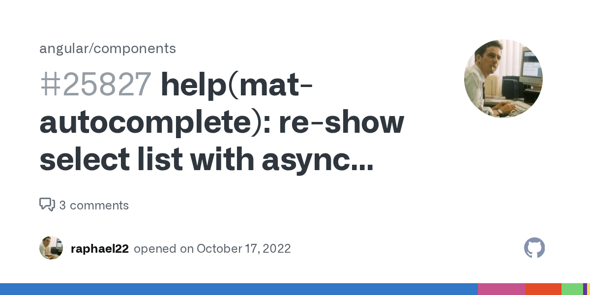 reshow select list with async data · Issue