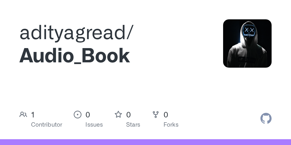 GitHub adityagread/Audio_Book
