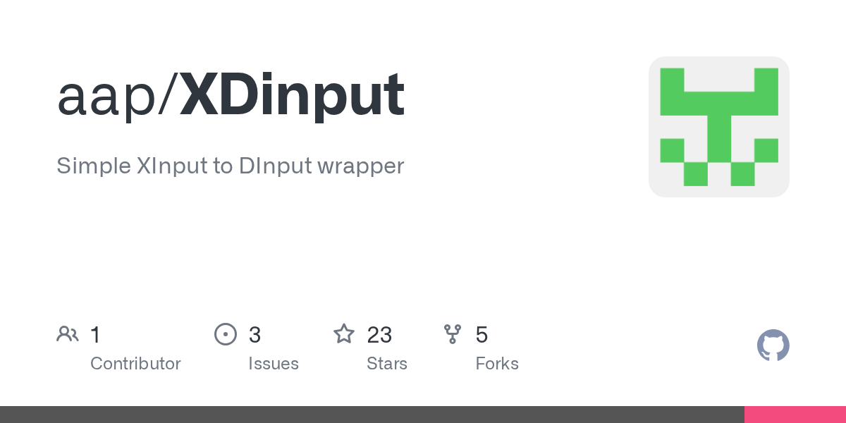 GitHub aap/XDinput Simple XInput to DInput wrapper