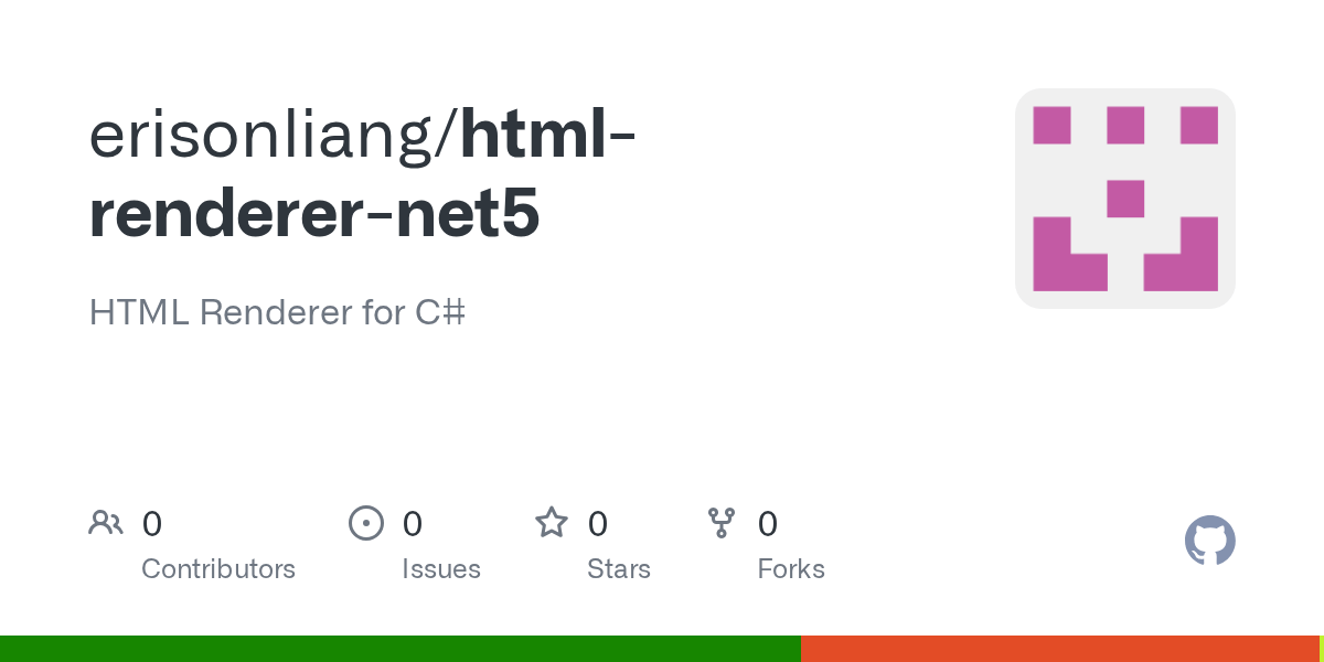 GitHub HTML Renderer for C