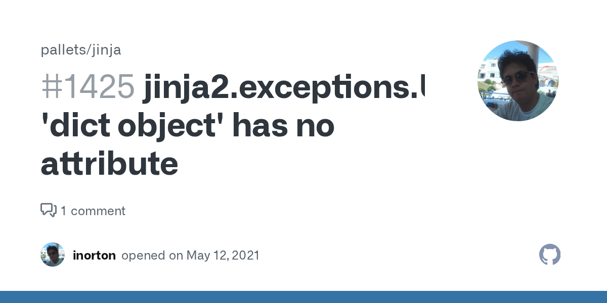 jinja2.exceptions.UndefinedError 'dict object' has no attribute