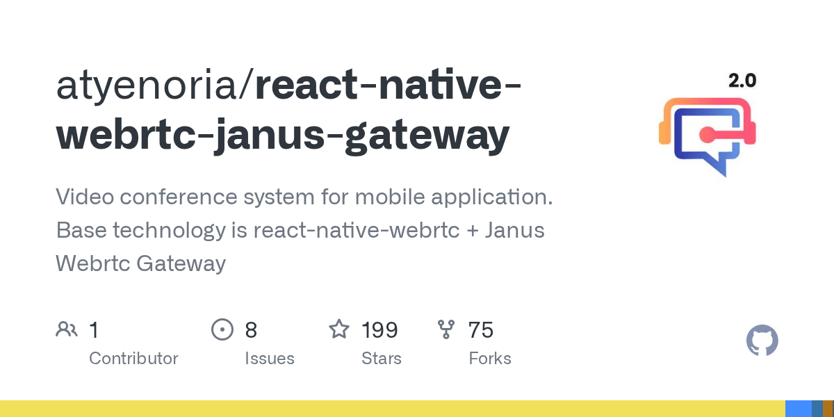 GitHub atyenoria/reactnativewebrtcjanusgateway