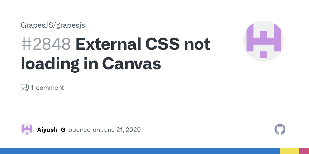 External CSS not loading in Canvas · Issue 2848 · GrapesJS/grapesjs