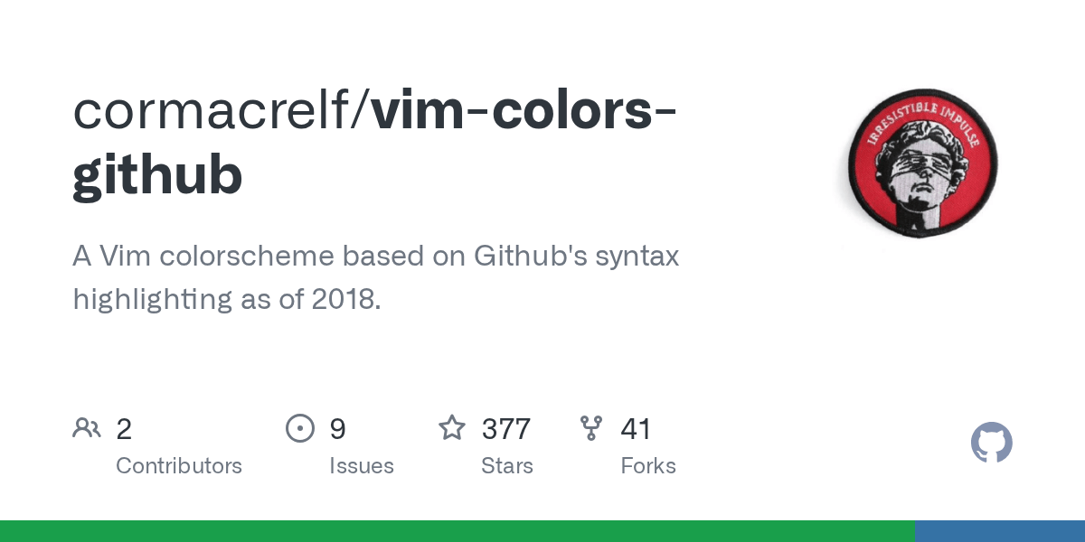 GitHub cormacrelf/vimcolorsgithub A Vim colorscheme based on