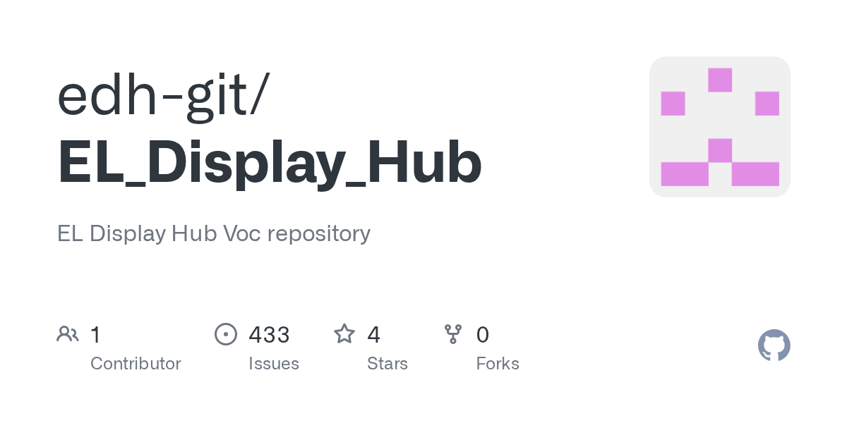 EL Display Hub SeviceDesk · GitHub