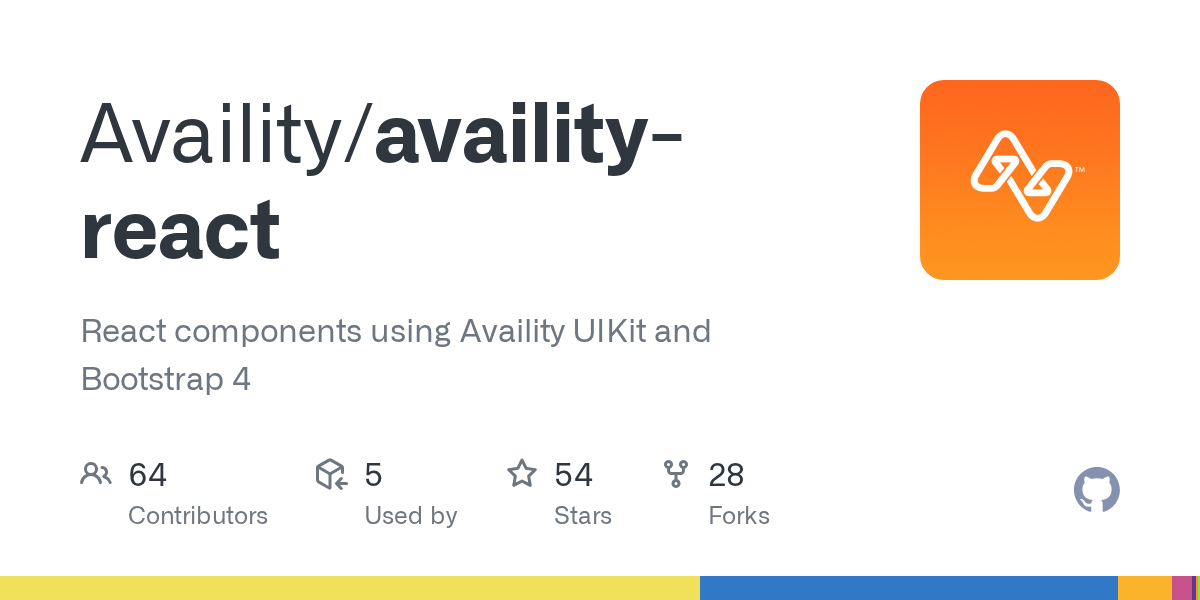 GitHub Availity/availityreact React components using Availity UIKit