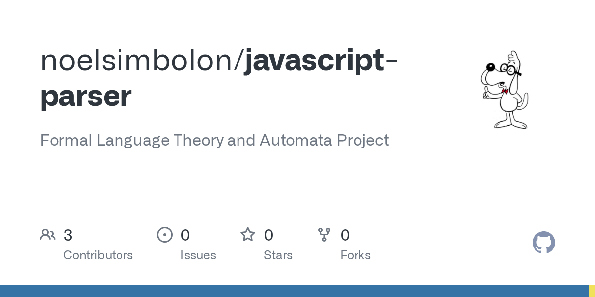 GitHub noelsimbolon/javascriptparser Formal Language Theory and Automata Project