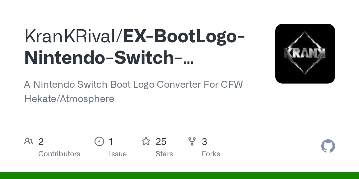 GitHub KranKRival/EXBootLogoNintendoSwitchBootlogoConverter A