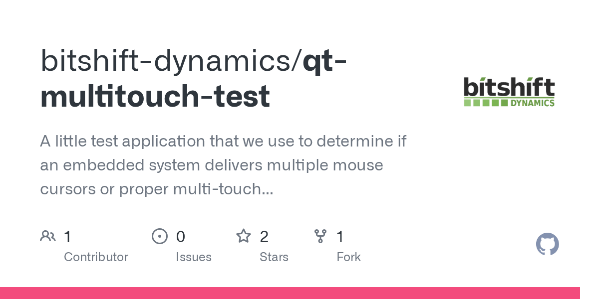 GitHub bitshiftdynamics/qtmultitouchtest A little test