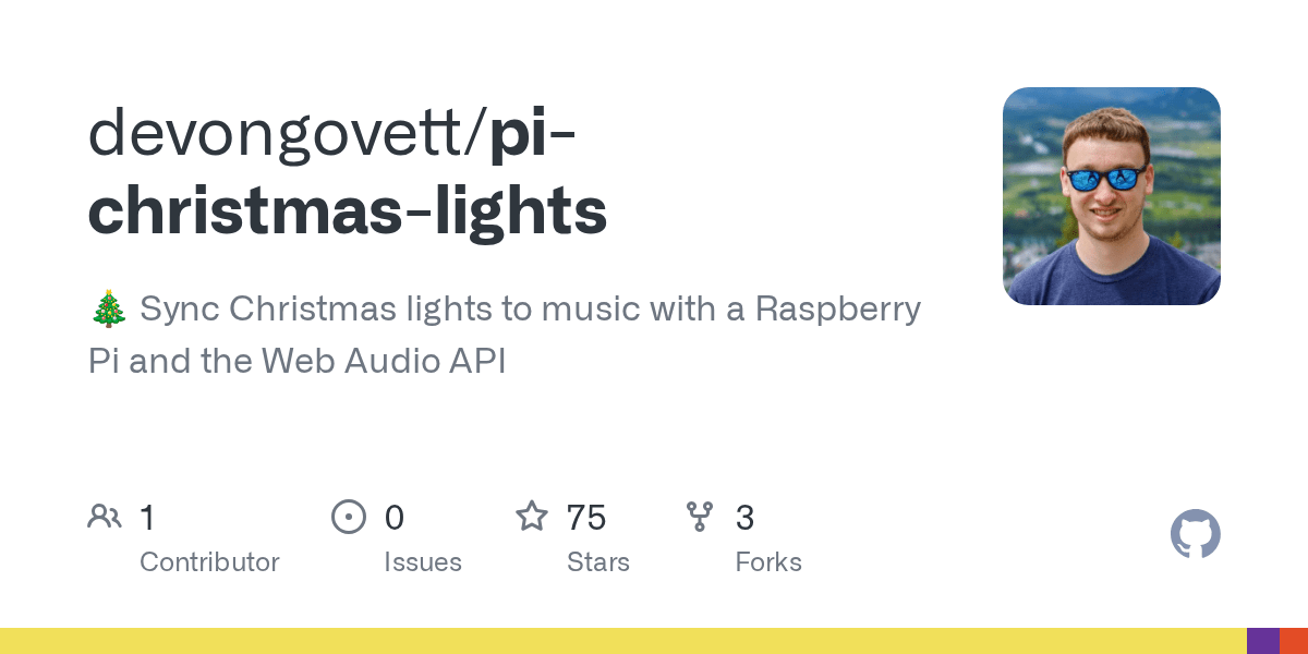GitHub devongovett/pichristmaslights 🎄 Sync Christmas lights to
