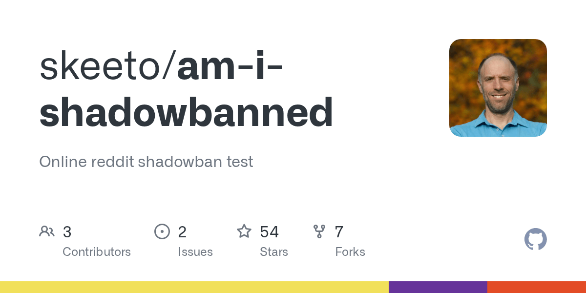 GitHub skeeto/amishadowbanned Online reddit shadowban test