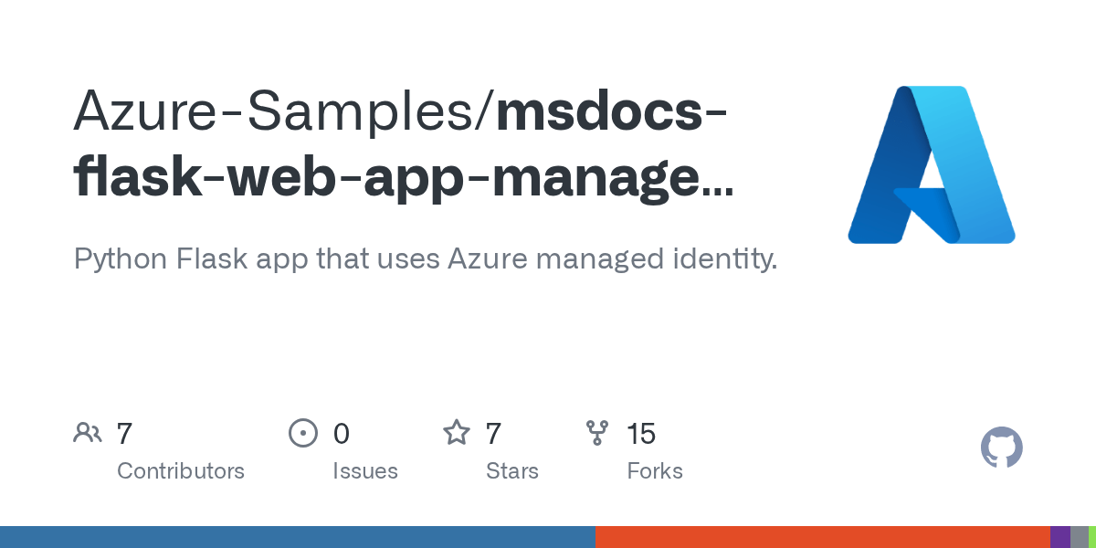 msdocsflaskwebappmanagedidentity/app.py at main · AzureSamples