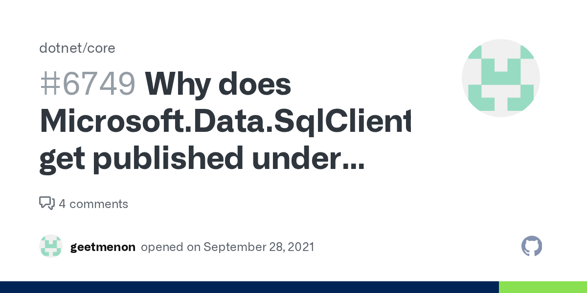 Why does Microsoft.Data.SqlClient.SNI.dll get published under runtimes