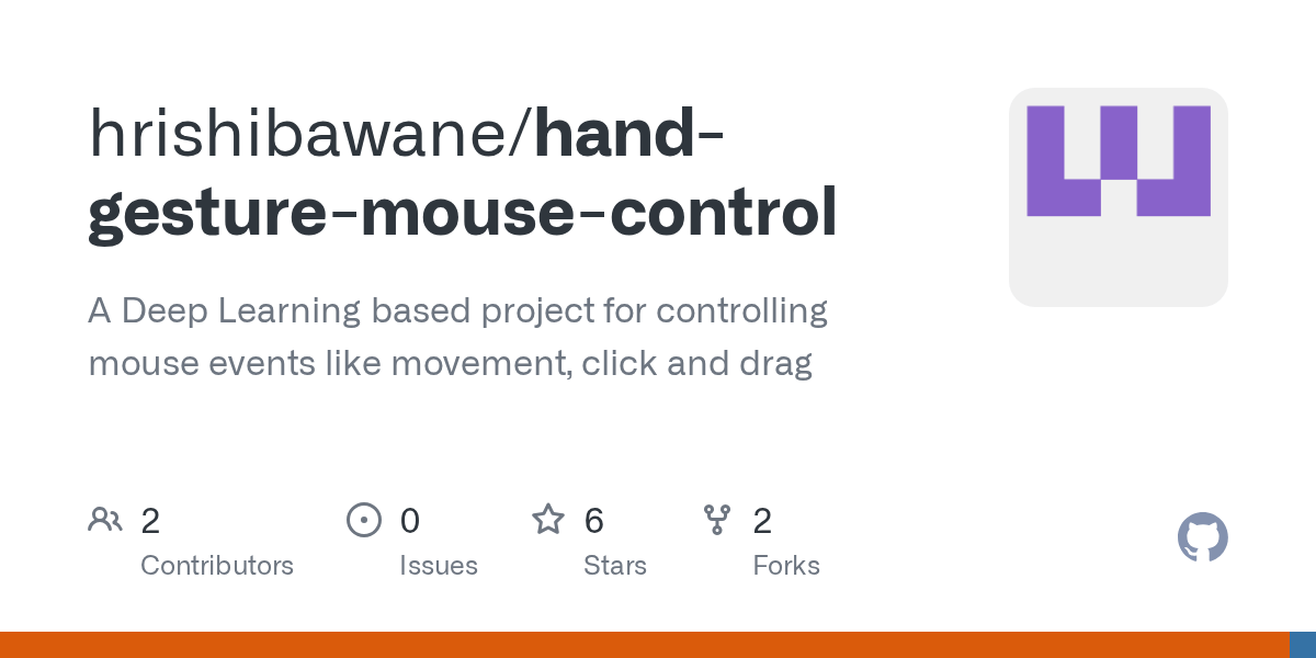 GitHub hrishibawane/handgesturemousecontrol A Deep Learning based project for controlling