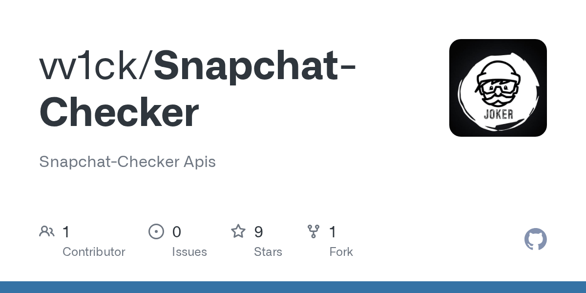 GitHub vv1ck/SnapchatChecker SnapchatChecker Apis