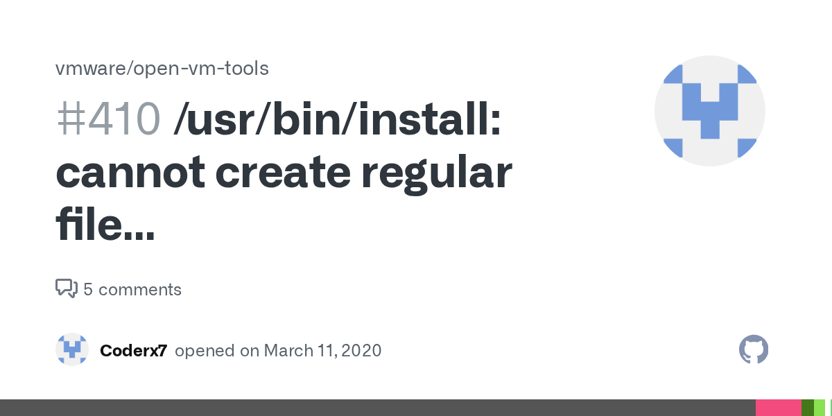 /usr/bin/install cannot create regular file '/usr/local/lib/libvmtools.so.0.0.0' Permission